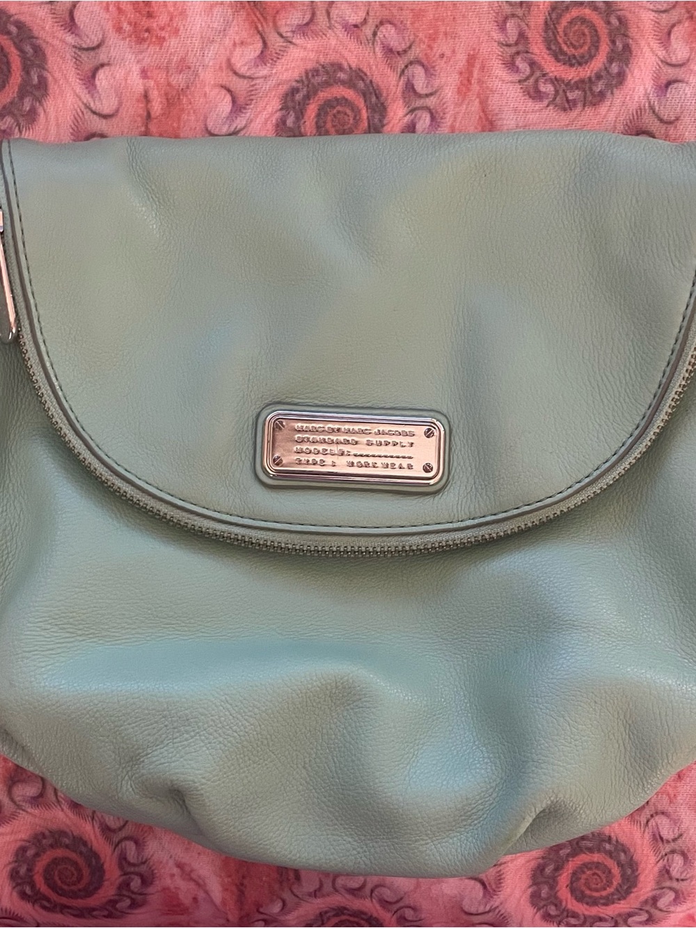 Marc by Marc Jacobs Mint Green Leather Crossbody Bag